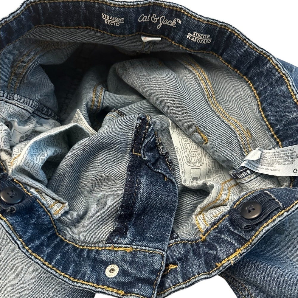 Cat & Jack Boys 14 Straight Jeans Stretch & Boys 14 Straight Black Pants- BUNDLE - Picture 6 of 11
